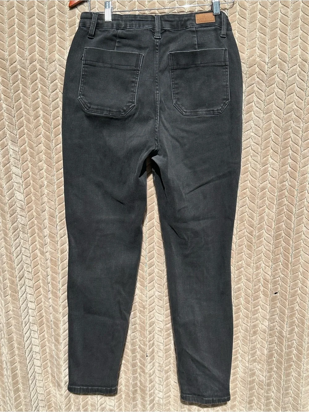 Judy Blue Black Jogger Jeans Women’s Size 9/29 High Rise Stretch Denim Pants - Picture 3 of 10